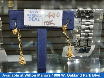Earrings - Yellow Gold 10k (.417) 3.8 grams