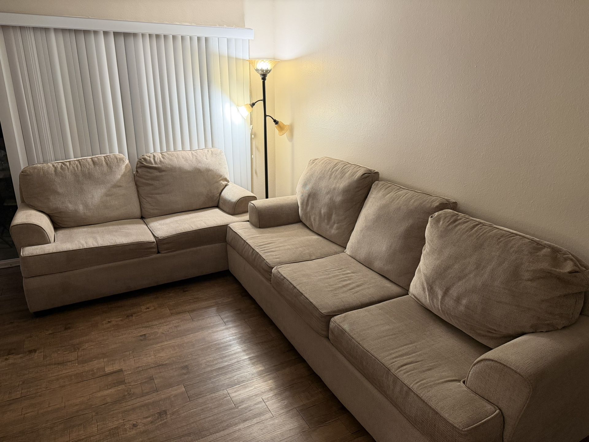 Sectional Sofa and Coffee Table together