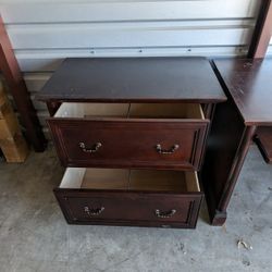 Desk And File Cabinet 