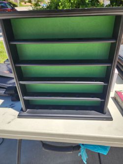 4-Tier golf ball Display Shelf with Green Felt Back
