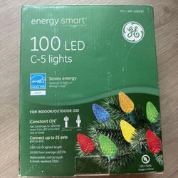 GE 100 LED C-5 Indoor Outdoor Lights New In Box