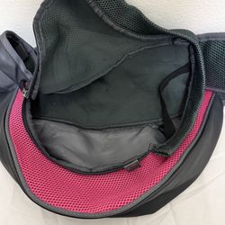 Ergonomic Pet Carrier Sling Tote Bag  Small Animal -  Mesh Crossbody Pink