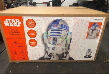 Star Wars 3.5ft Animated LED R2-D2 with Sound and Light Effects HOME DEPOT