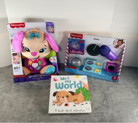 Fisher-Price Baby Toy Bundle with Board Book