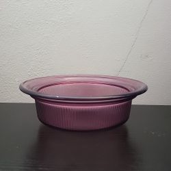 Purple Vision Cranberry Corning 24 oz Round Casserole Bowl USA No Lid V-30-B