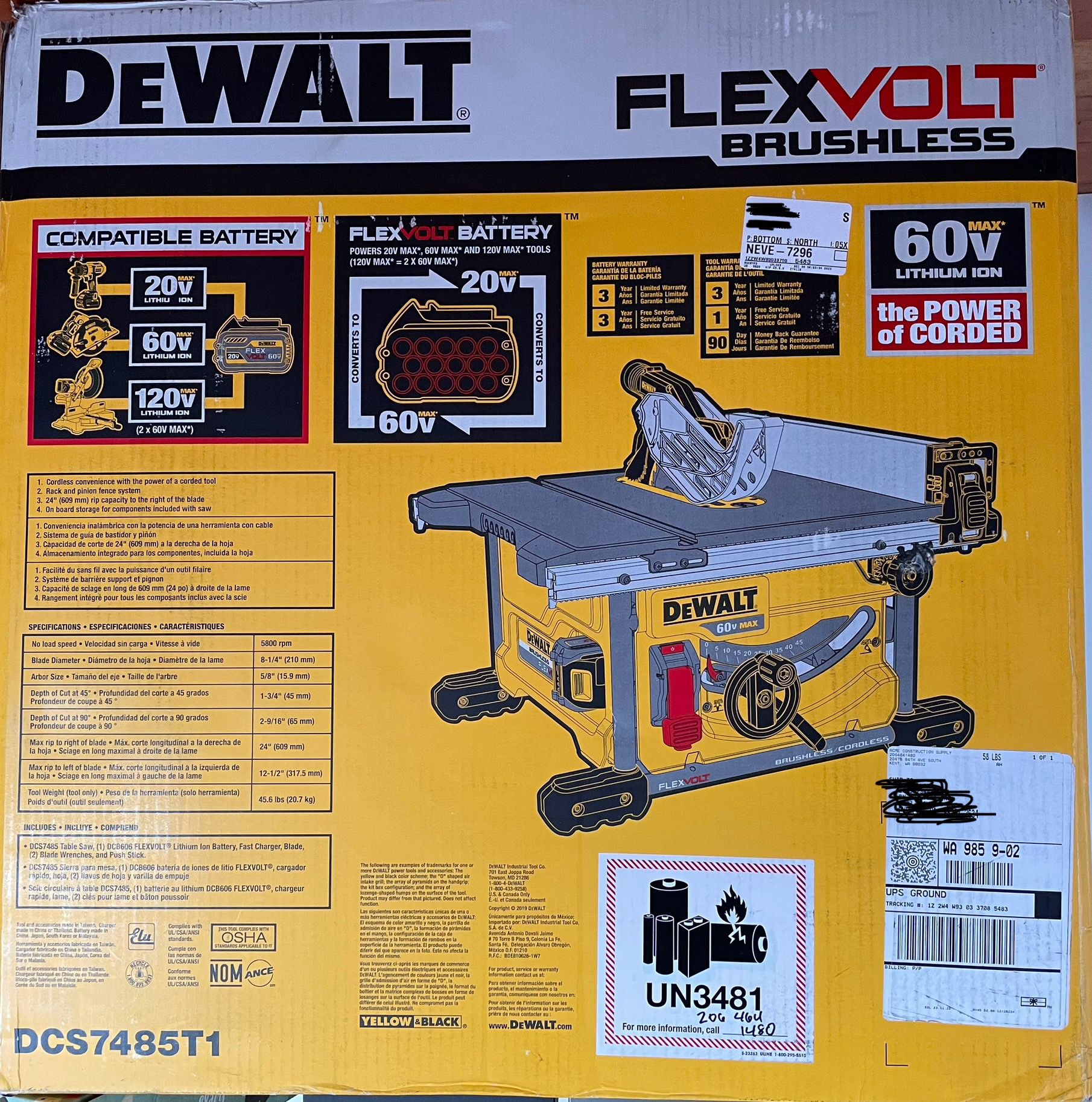 DeWALT Table Saw Kit