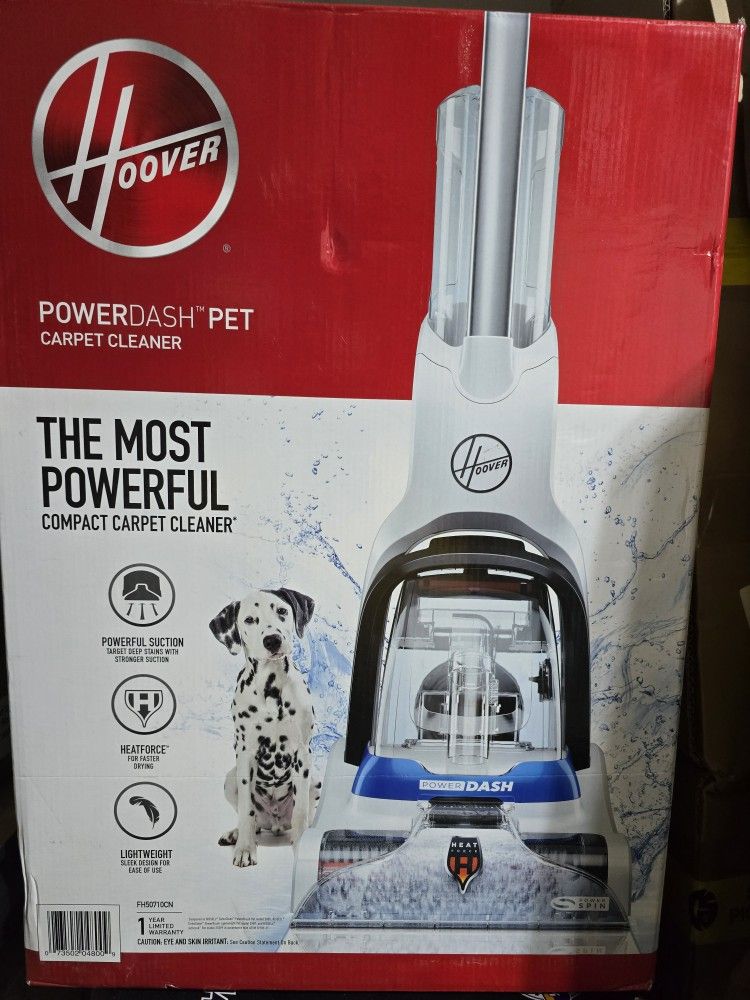 Hoover Powerdash Pet Compact Carpet Cleaner With Antimicrobail Brush Fh 50710 # 469
