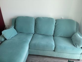 Blue Ikea 91” Sectional