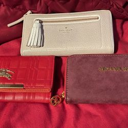 Pre-owned Fashionable Wallets Each For $30 Or All 3 For$80