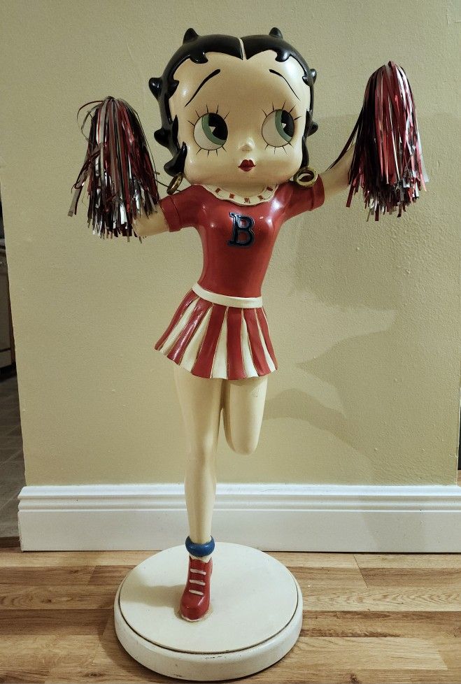 Betty Boop Cheerleader Statue 3 Feet Tall RARE