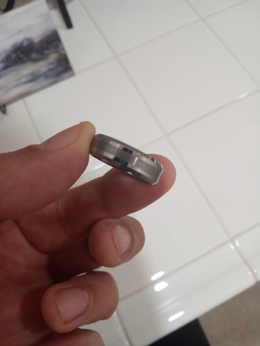 Spikes-tu Tungsten Wedding Band