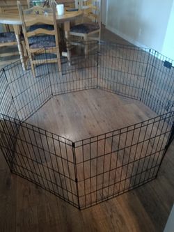 Black Metal Wire Pet Playpen