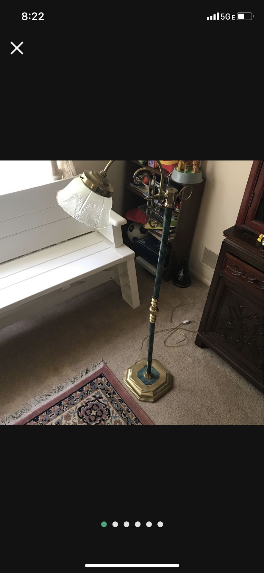 Vintage Antique Floor Reading Lamp