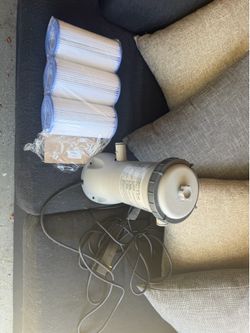 Pool pump and filters