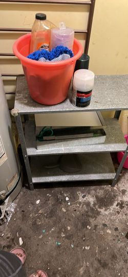 3-Tier Metal Utility Shelving Unit