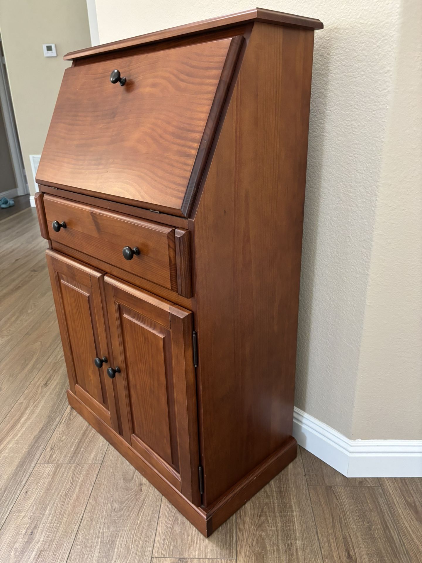 Secretary Desk Solid Wood 23.5” x 28” x 18”