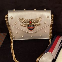 Silver Crossbody Bag