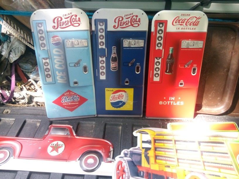 Pepsi Cola Metal Signs or Coca-Cola Metal Sign.