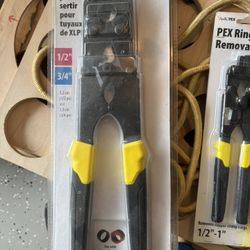 PEX CRIMP TOOL and RING REMOVAL TOOL