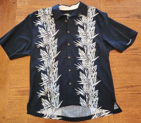 Jamaica Jaxx Button Up Hawaiian Style Shirt, Size L