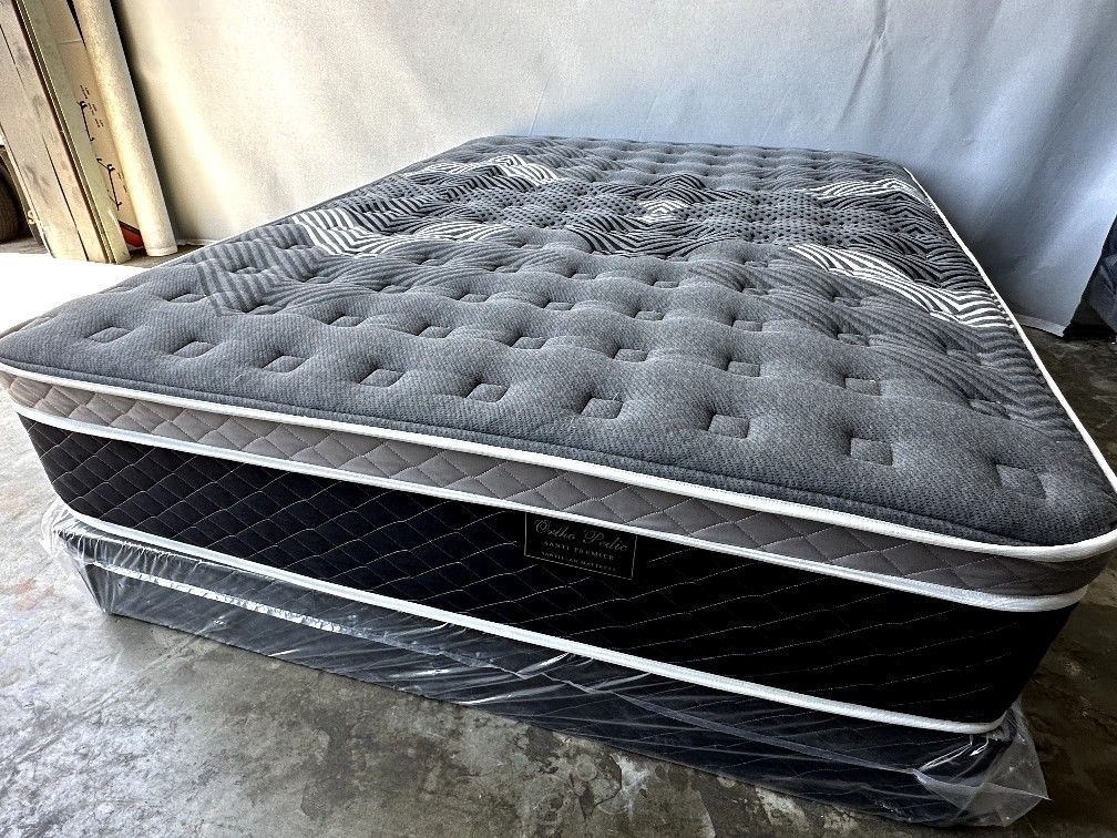 Queen Oasis Thermal Comfort Europillow Top 12inch Mattress!!