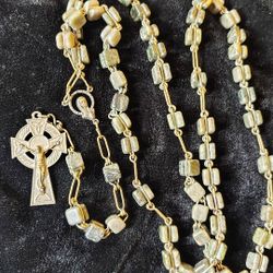 Vintage Jade Rosary 
