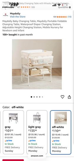 Maydolly Portable Foldable Baby Changing Table