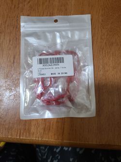 6 Piece Summer Red String Bracelets 