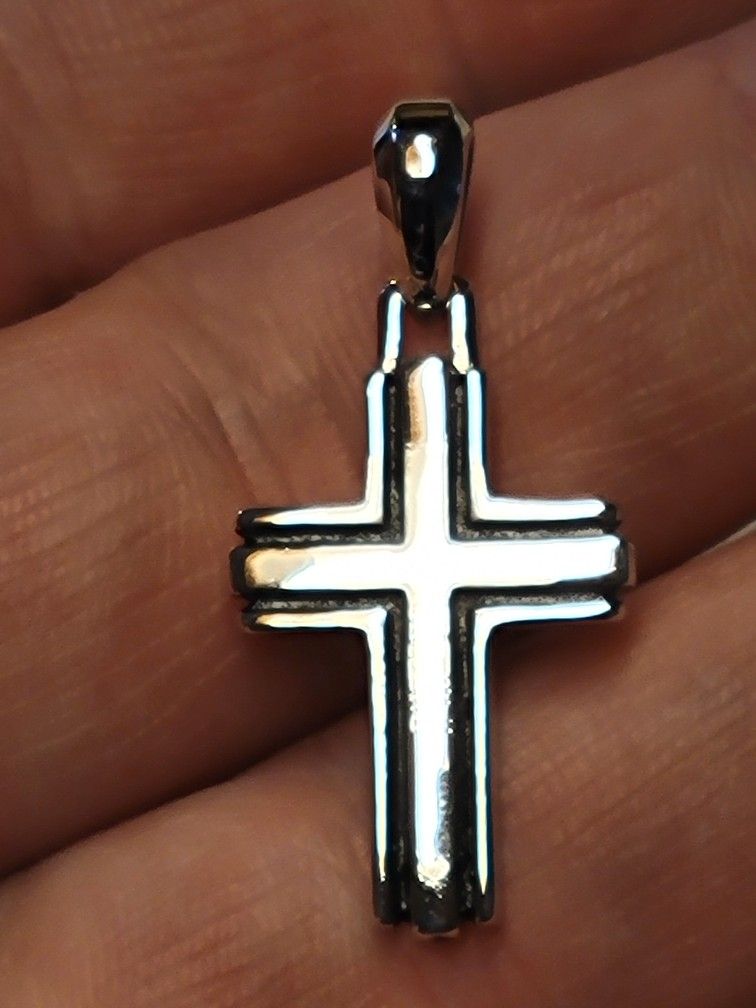 David Yurman Cross Pendant _ .925 Sterling Silver