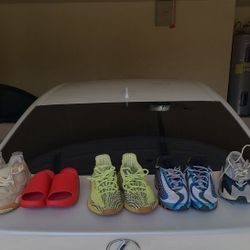 Jordan Nike Slides Air Max  And Yezzy ,  All  5