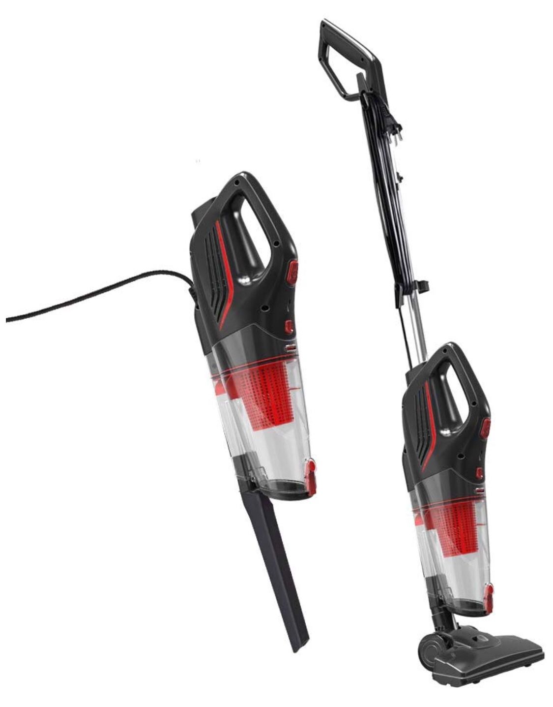 2-in-1 Corded Upright Stick & Handheld Vacuum Cleaner 15Kpa
