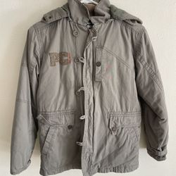 This is a children's or teenager's hooded parka/thick jacket. • Size: The label's 150/72 indicates: • 150: Suitable for a teenager around 150 cm tall 