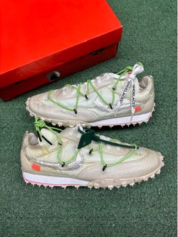 NIKE WAFFLE RACER OFF WHITE SIZE 14W 12.5M
