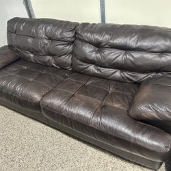 Black Leather Couches