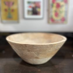 Natural Wooden Fruit Bowl