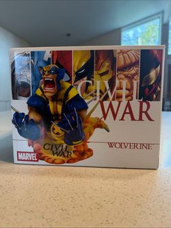 Marvel Wolverine Civil War Statue Bust Limited 205/2000 Diamond Select Toys
