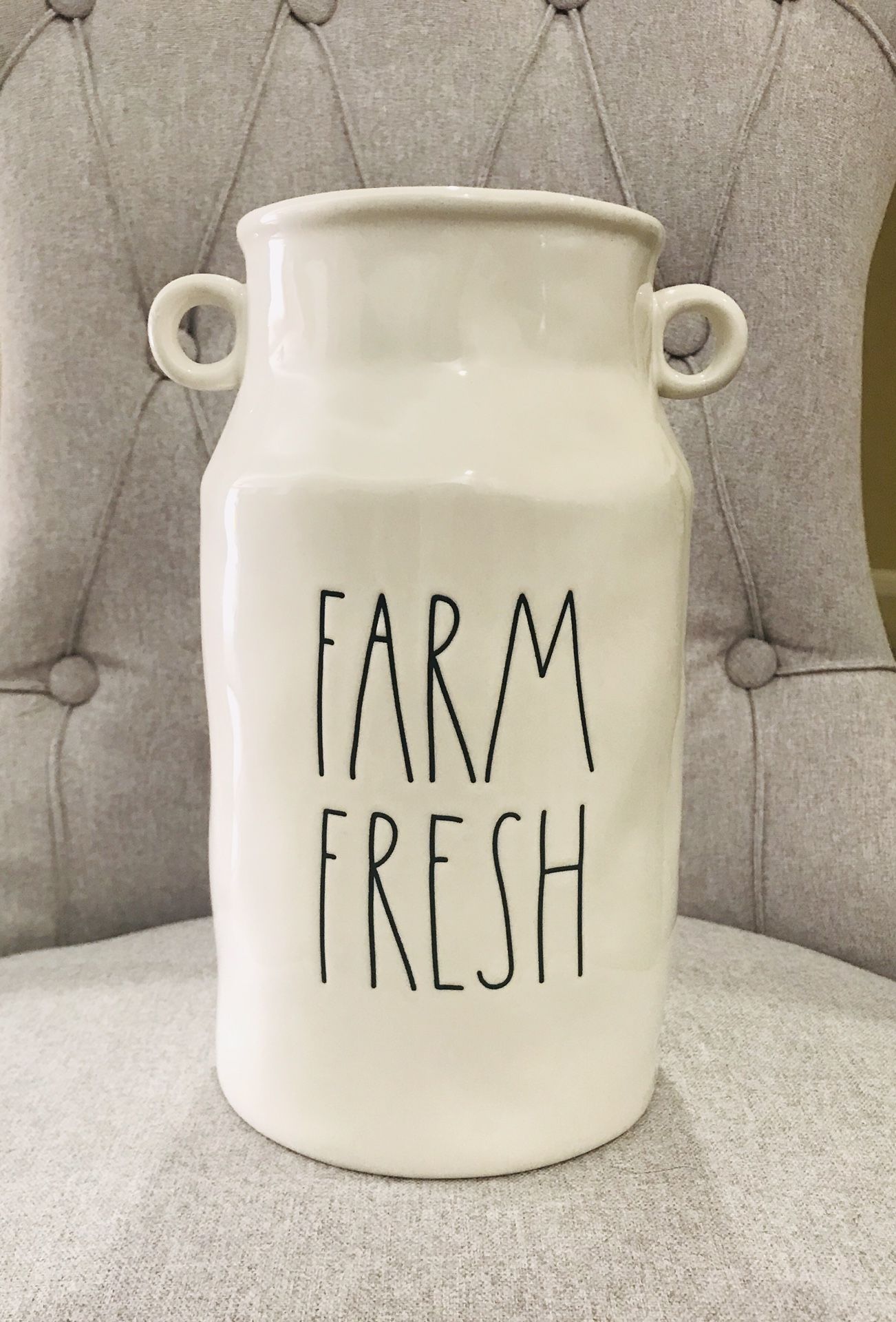 Rae Dunn FARM FRESH vase