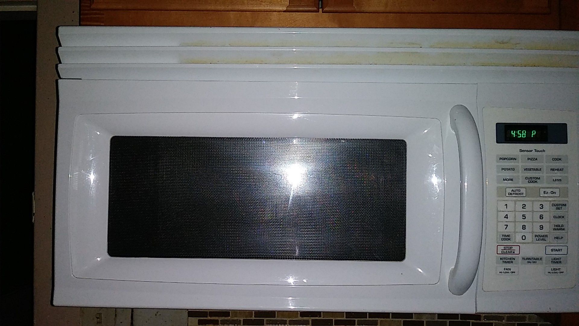 Over the range microwave