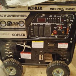 Kohler  Gas Powered Generator,air Compressor and Weilder Combo With Remote Start.