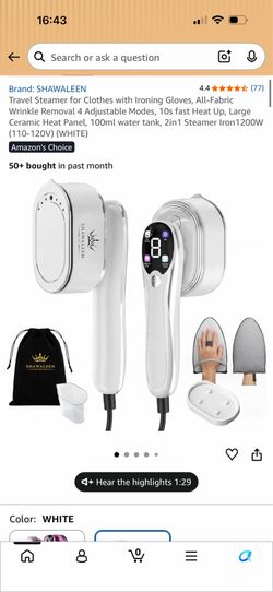 Travel steam iron