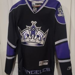 Los Angeles Kings Jersey - [Reebok] Black Purple Crown Size S