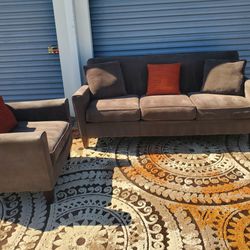 Brown Couch Sofa Set