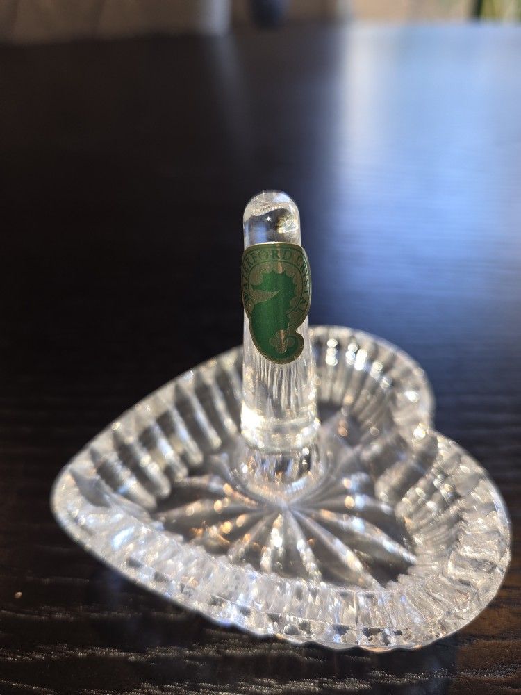 Waterford Crystal Heart-Shaped Ring Holder