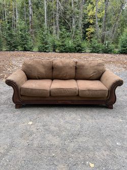 Brown 3-Seat Sofa / Couch – Large & Comfortable