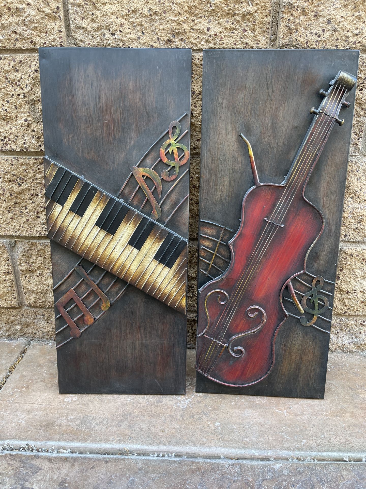 Metal Instruments Wall Decoration