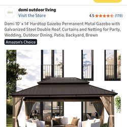 NEW 10’ x 14’ hardtop gazebo
