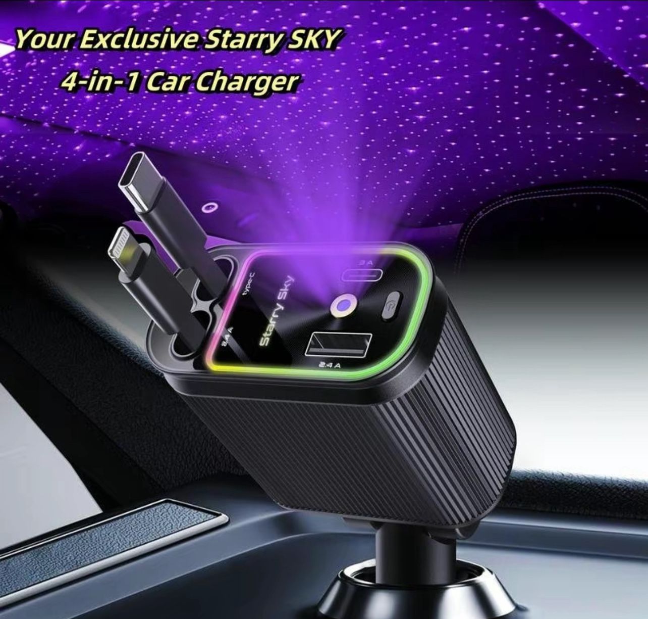 4-in-1 Car Charger