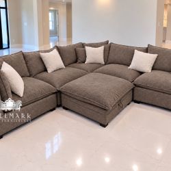 6-Piece Performance Cloud Sectional Couches