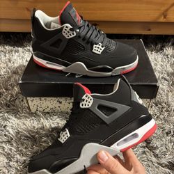 Jordan 4 Bred Size 8 Men’s Sneakers