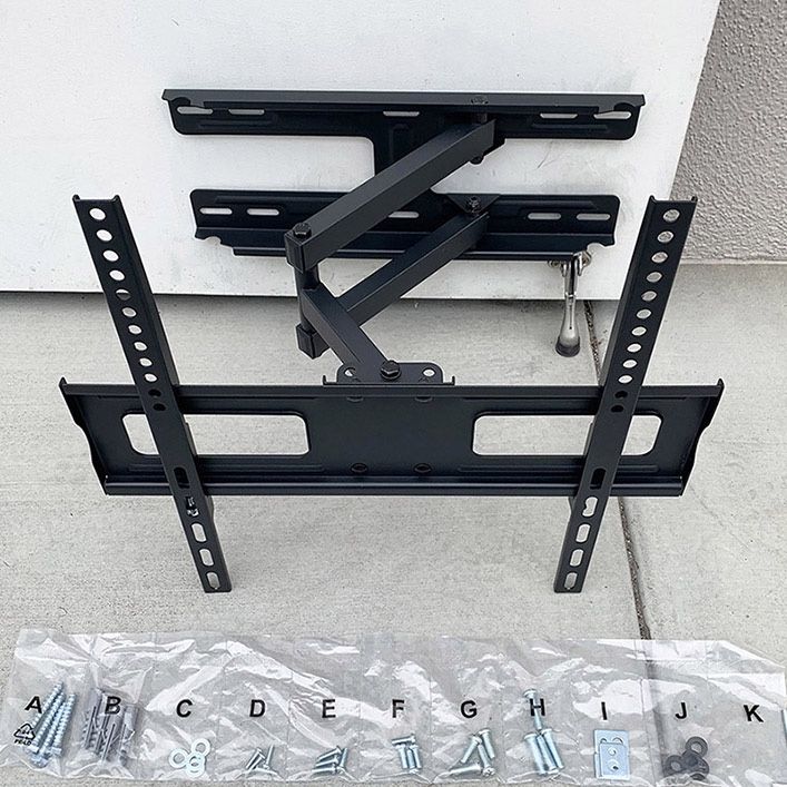 (NEW) $25 Full Motion 32-55” TV Wall Mount Swivel Tilt VESA 400x400mm, Max Load 99 Lbs 